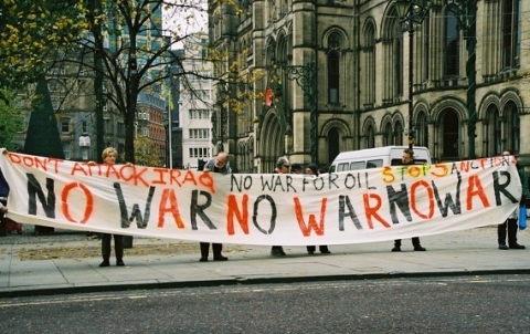 photo: albert square and banner